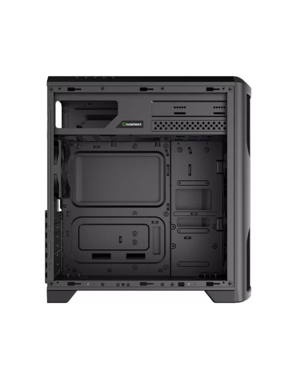 Корпус для компьютера Gamemax G562 Matrix ATX case, black, w / o PSU, w / 1xUSB3.0+2xUSB2.0, w / 1x12cm 32xLeds Blue LED rear fan