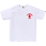 A Bathing Ape Abc Camo College Ats Tee белый красный