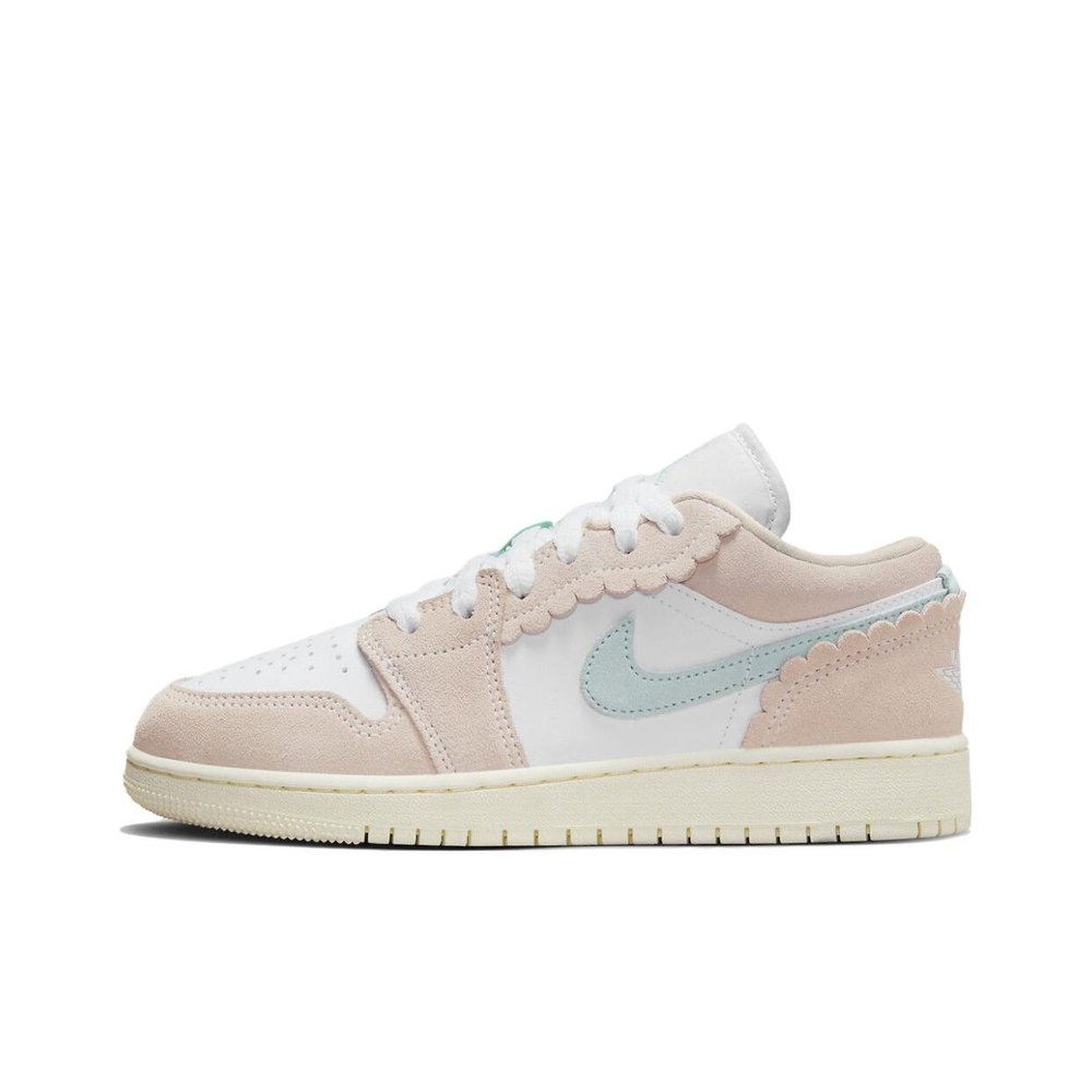Кроссовки Air Jordan 1 Low White Pink Soft Blue