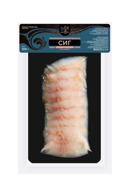 Сиг филе холодного копчения нарезка