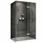 Душевой уголок ABBER Zart AG08120-S91 стекло прозрачное/профиль хром