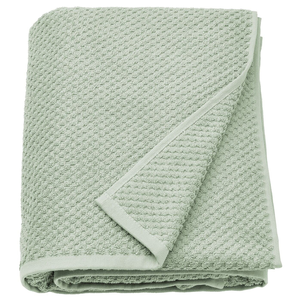 IKEA GULVIAL  (ИКЕА ГУЛВИАЛ)  -  Полотенце банное, бледно-серо-зеленое, 100x150 см