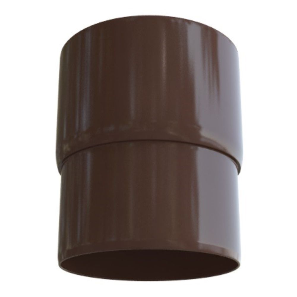 Муфта трубы соединительная ПВХ Альта-Профиль Элит Коричневый 95 мм