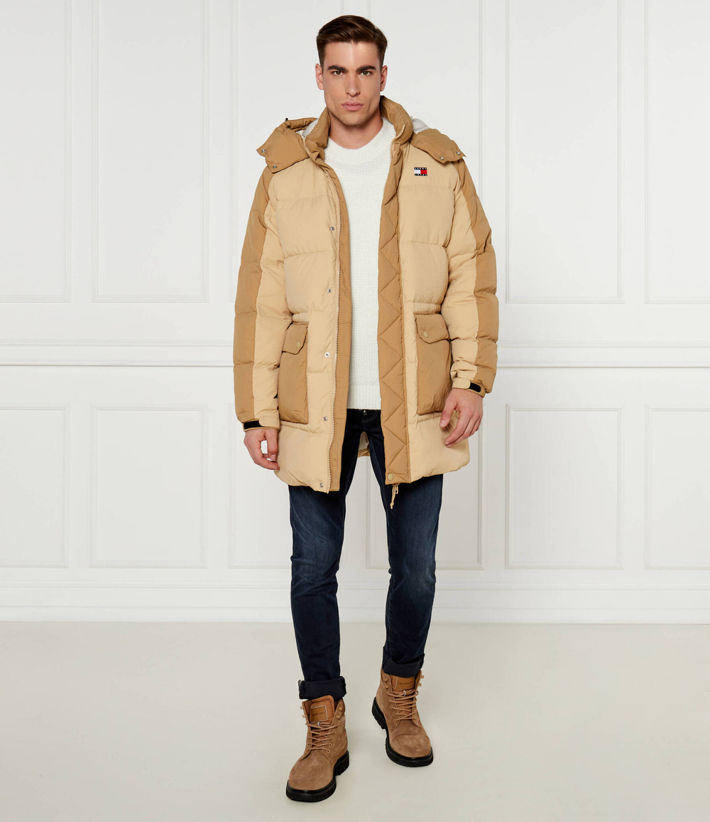 Пуховая куртка Tommy Jeans - бежевый(DM0DM19999)