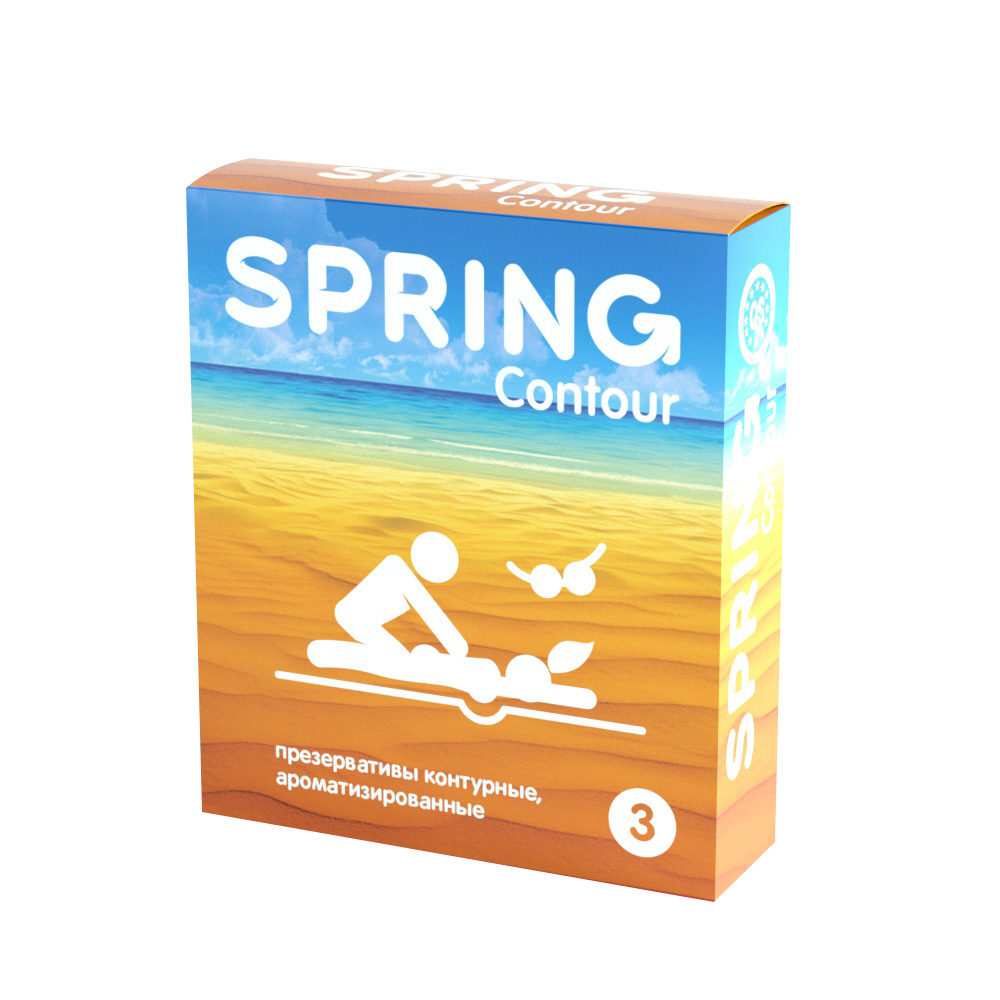 SPRING Contour - Презервативы анатомические, 3шт.