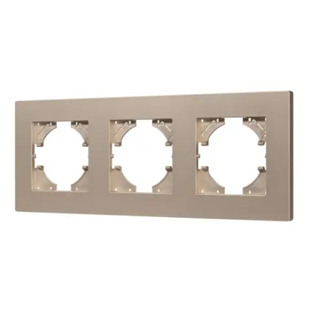 Рамка пластиковая FRM-PERIO-PL-3-GD (Arlight, -) 049757