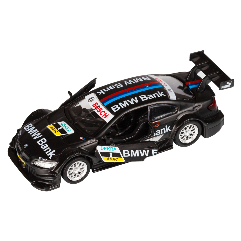 Модель 1:42 BMW M3 DTM, черный, инерция, откр. двери