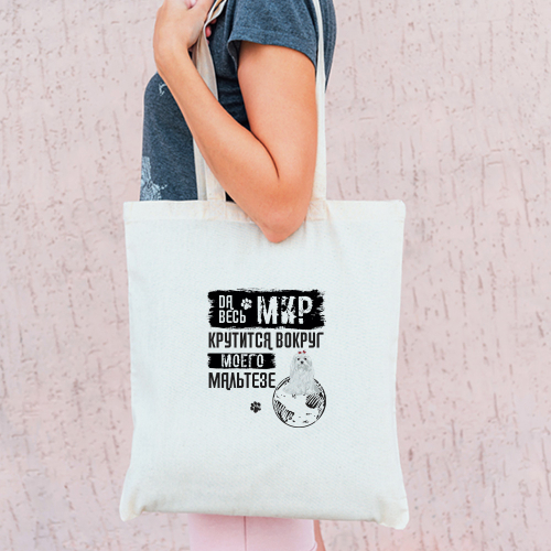 Тканевая сумка "Мир вокруг Мальтезе"