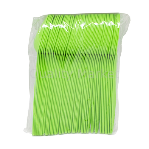 Ложка  (зелёная) 170 мм  кукурузный крахмал (50шт/2000шт)