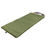 Спальный мешок NISUS TRAVEL Wide Plus 400 зелёный (220х106) Hollowfiber (N-SB-H400-220x106)