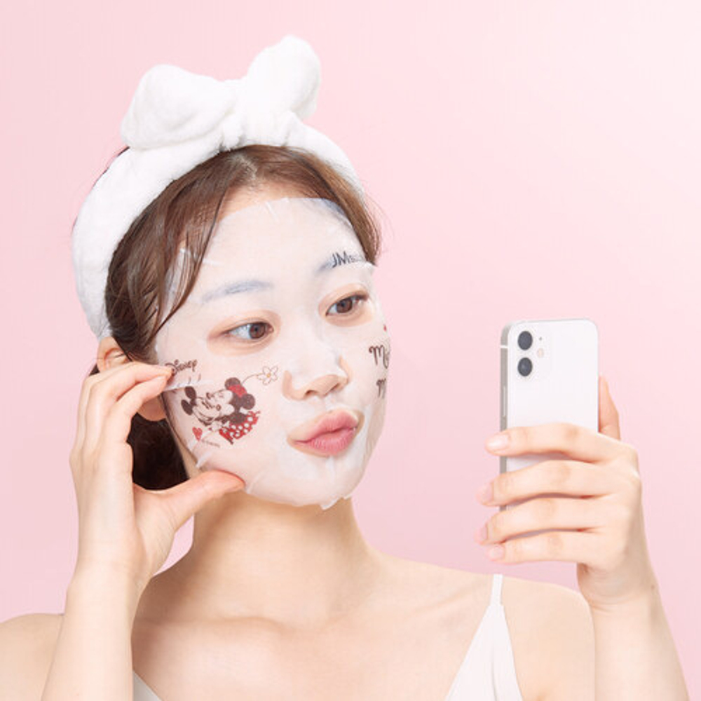 Маска тканевая освежающая с шиповником JMsolution  Disney collection selfie vital rosehip mask