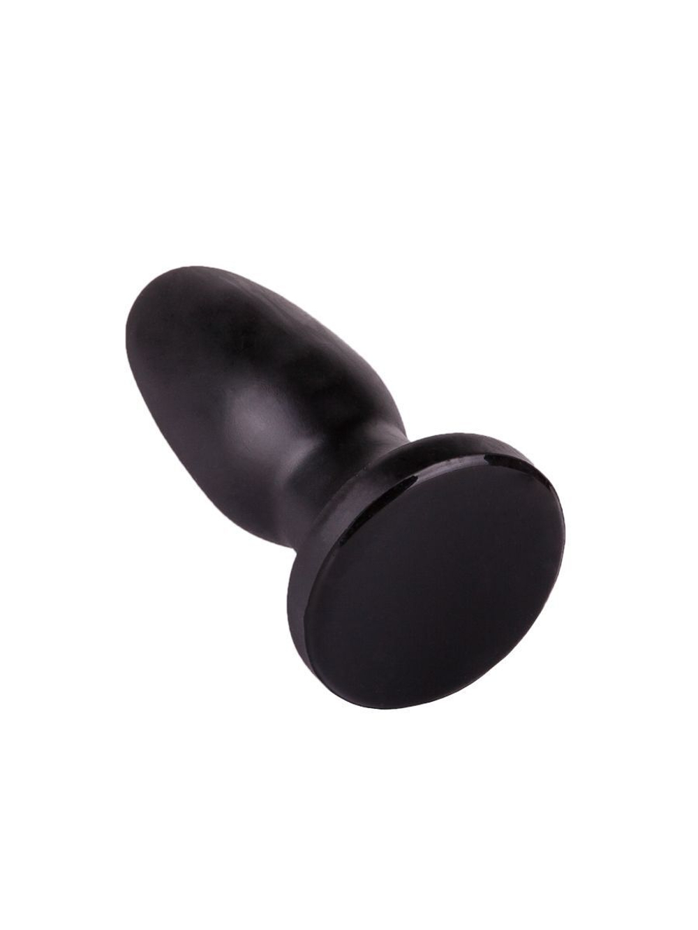 Чёрная овальная пробочка на ножке - 11,5 см. (Цвет: черный)