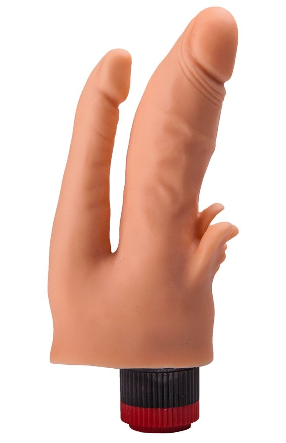 Двойной анально-вагинальный гелевый вибратор - 20 см.