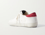 Кеды Golden Goose Superstar suede-trimmed distressed leather sneakers