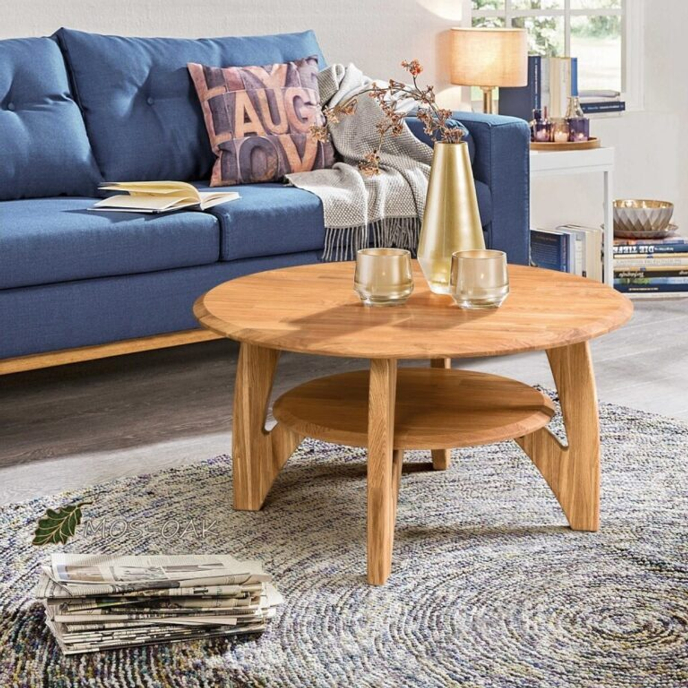 Стол журнальный из массива дуба Трувиль К