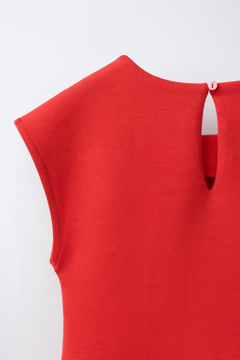 ZARA ПЛАТЬЕ ИЗ ТРИКОТАЖА, КРАСНЫЙ