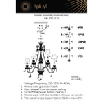 Подвесная люстра Aployt Lara APL.710.03.15
