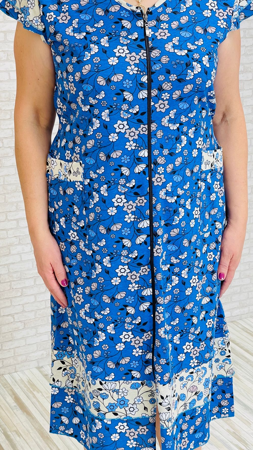 Халат МС-6029 (синий)