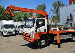 Эвакуаторная платформа 4.5 т с КМУ 3.2 т на шасси Isuzu Elf KV600