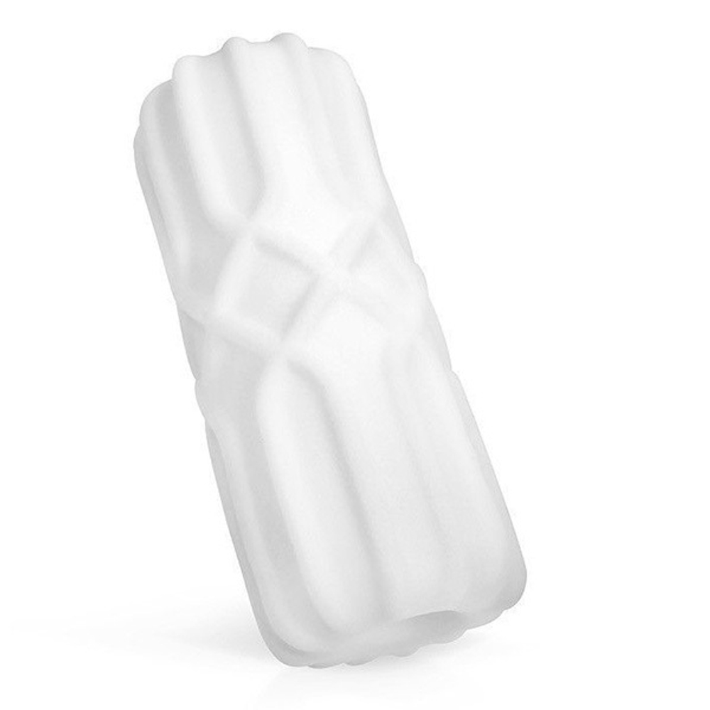 Белый силиконовый мастурбатор 13,5см Bior Toys Sex Expert SEM-55287