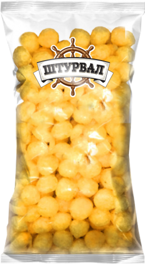 Шарики кукурузные со вкусом "Краб" 150гр.(14)