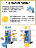 Пленка для окон декоративная CRYSTAL WHITE ControlTek, на отрез (ширина рулона 1,22 м.)