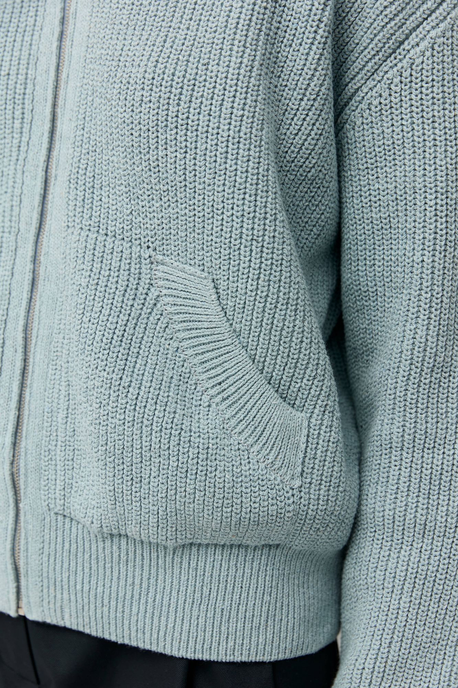 Кардиган на молнии из переработанного хлопка