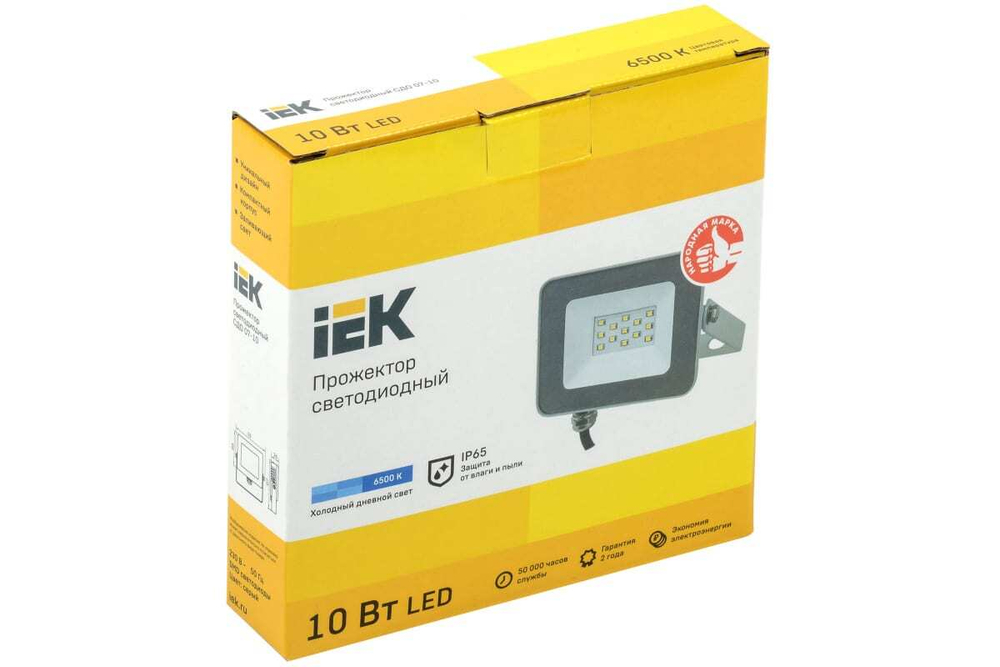 Прожектор LED СДО-10w 6500К 900Лм IP65 IEK LPDO701-10-K03