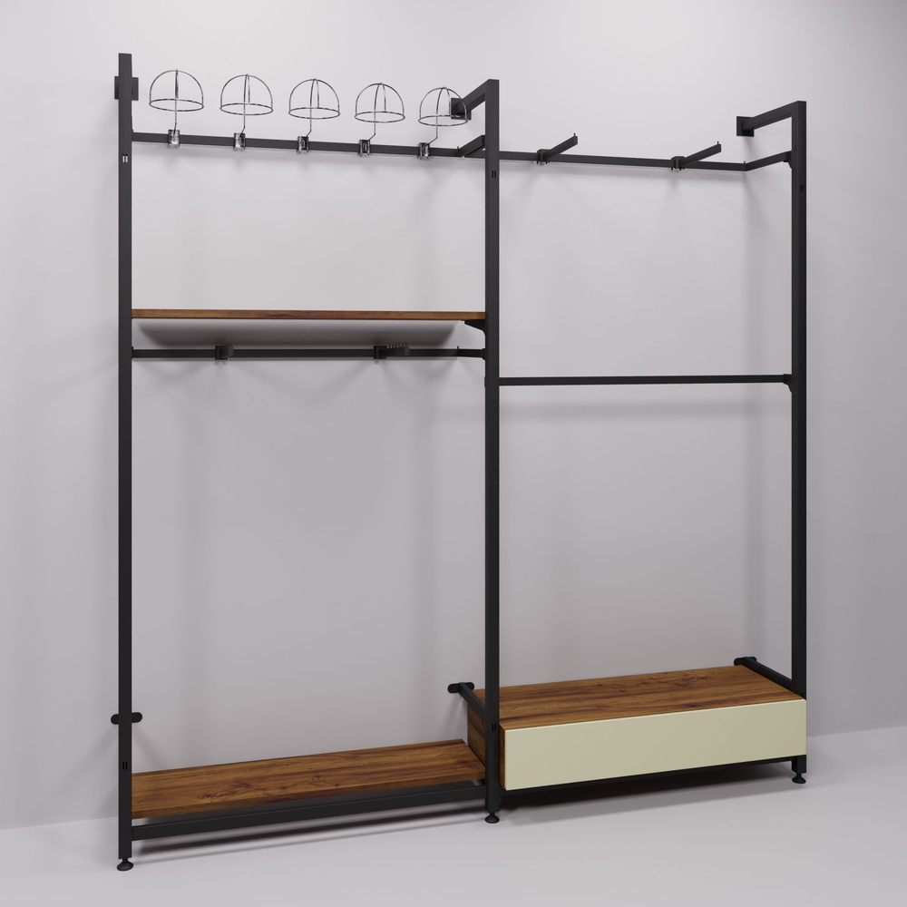 Комплект с F-образными стойками и накопителем 2532х462х2573мм