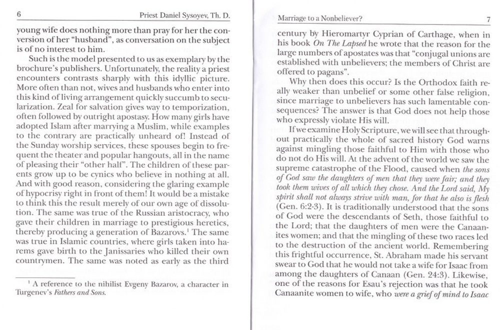 Marriage to a nonbeliever? Priest Daniel Sysoev / Замуж за неверующего? Священник Даниил Сысоев