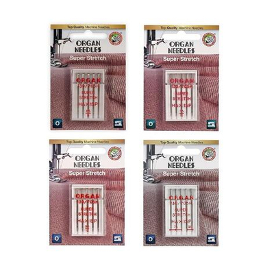 Иглы ORGAN, упаковка БЛИСТЕР Супер Стрейч (5шт/уп) №75 - 90