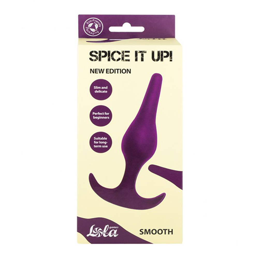 Фиолетовая анальная пробка 12,5см Lola Games Spice it up Smooth Ultraviolet 8008-04lola