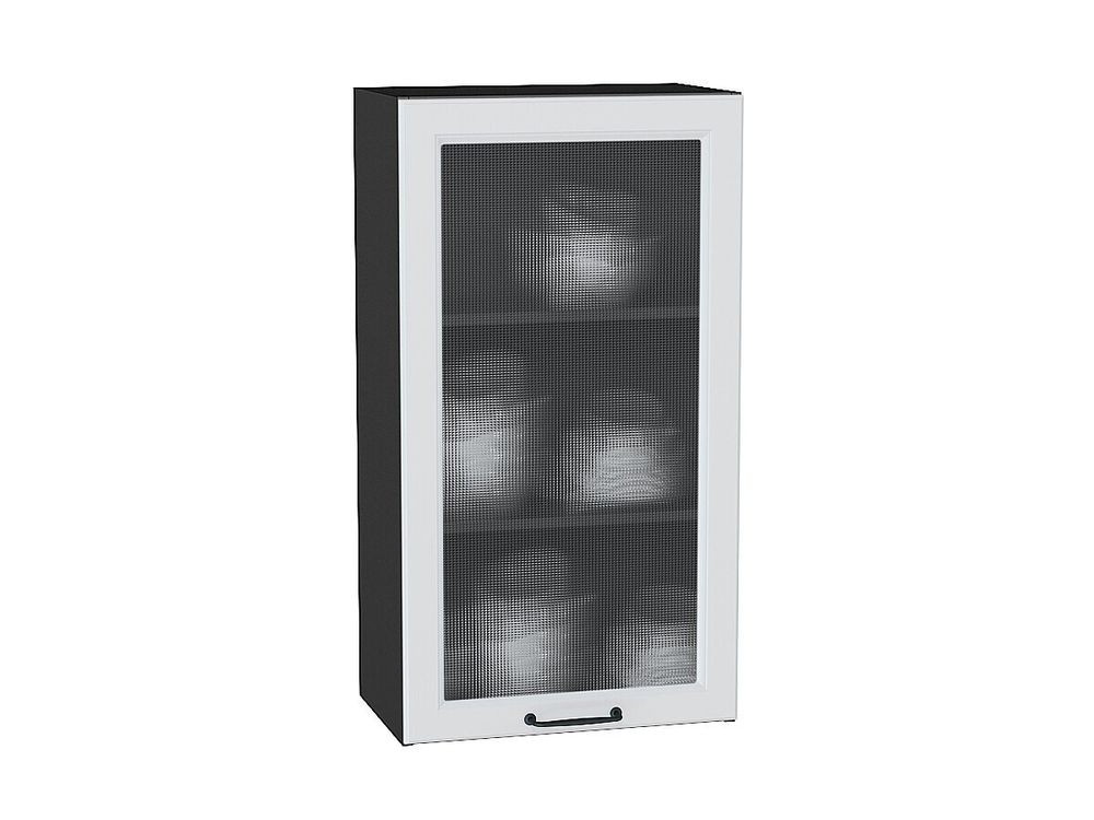 Шкаф верхний с 1-ой остекленной дверцей Ницца