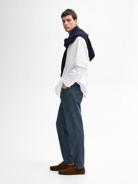 Massimo Dutti Зауженные джинсы из 100% хлопка, индиго
