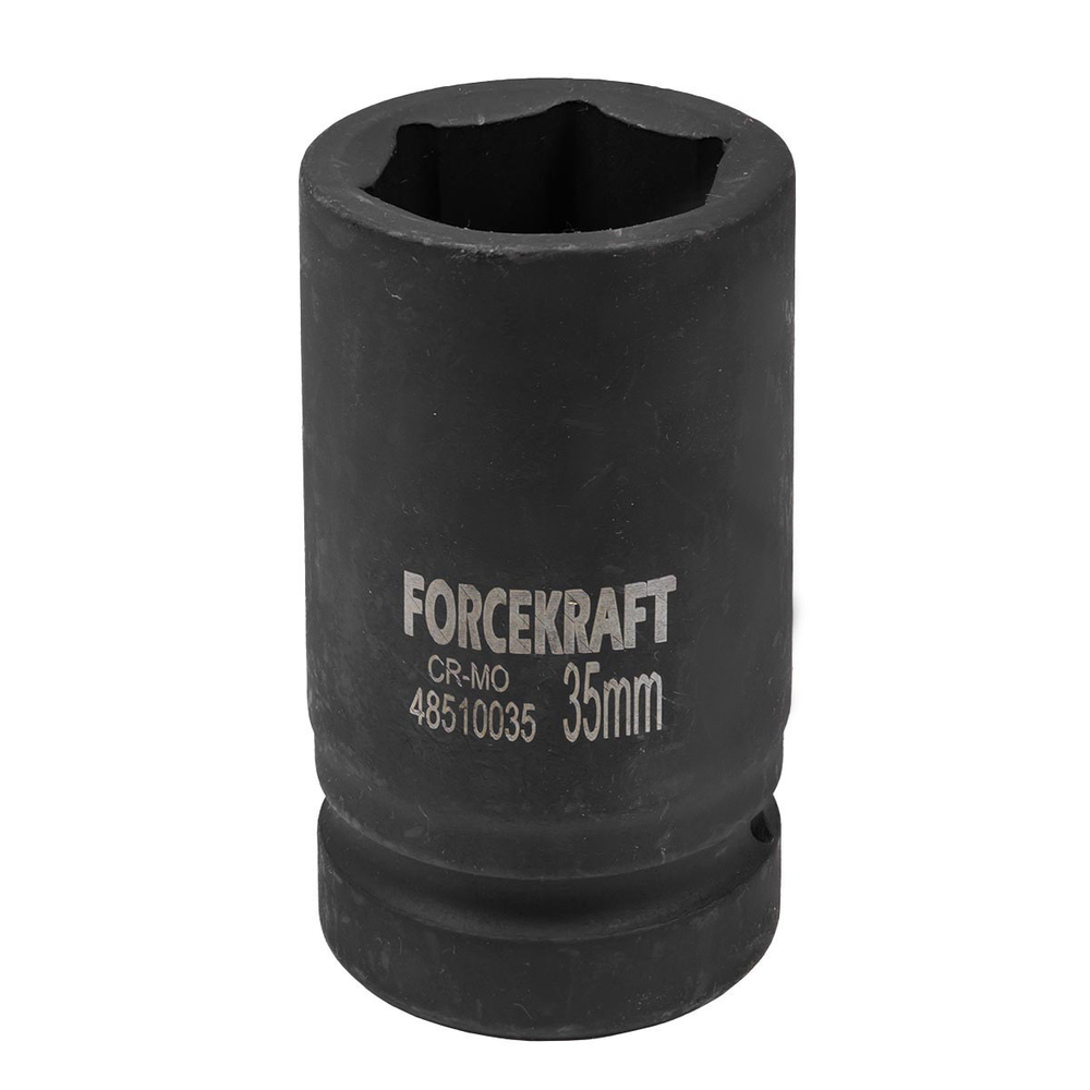 Головка ударная глубокая 1'', 35мм (6гр) FORCEKRAFT FK-48510035