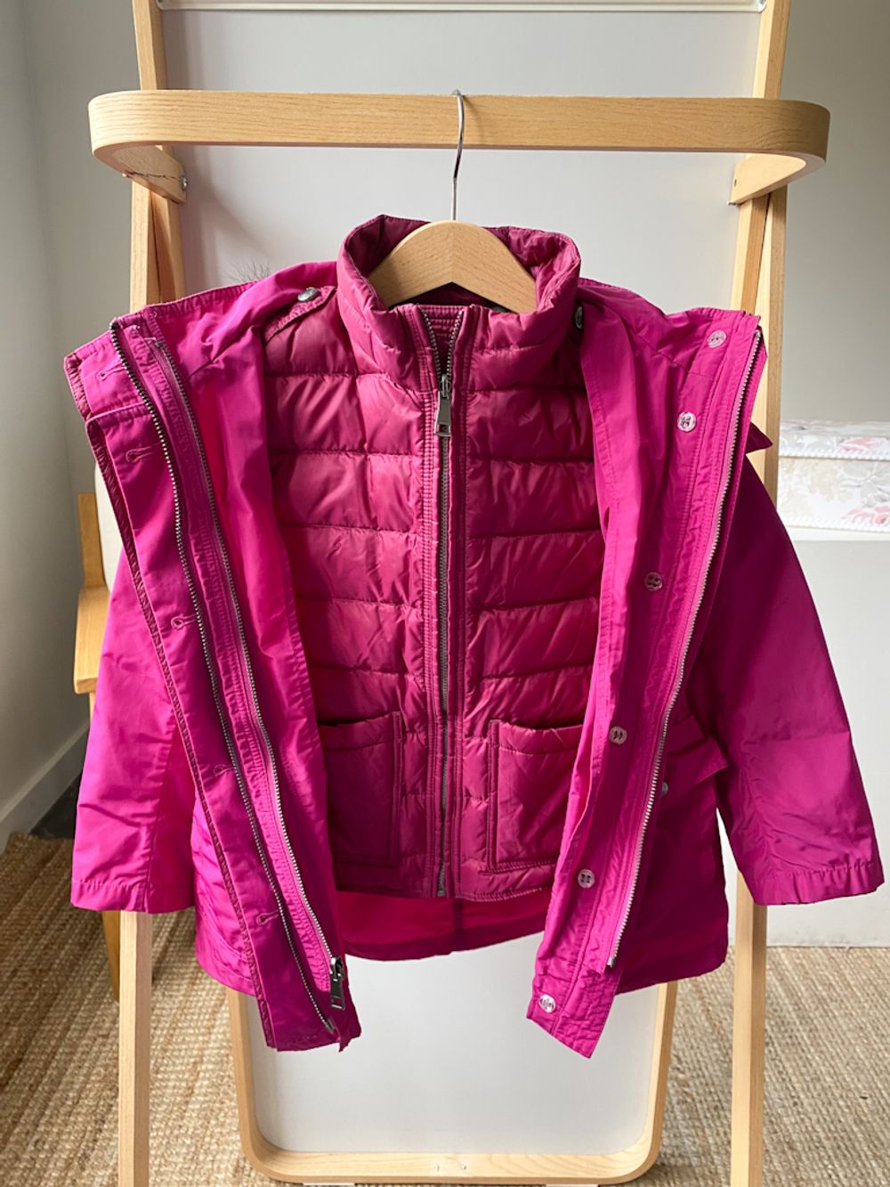 Пуховая куртка Burberry и Ветровка 2 в 1, 110