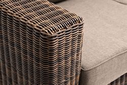 "Боно" диван из искусственного ротанга трехместный, цвет коричневый