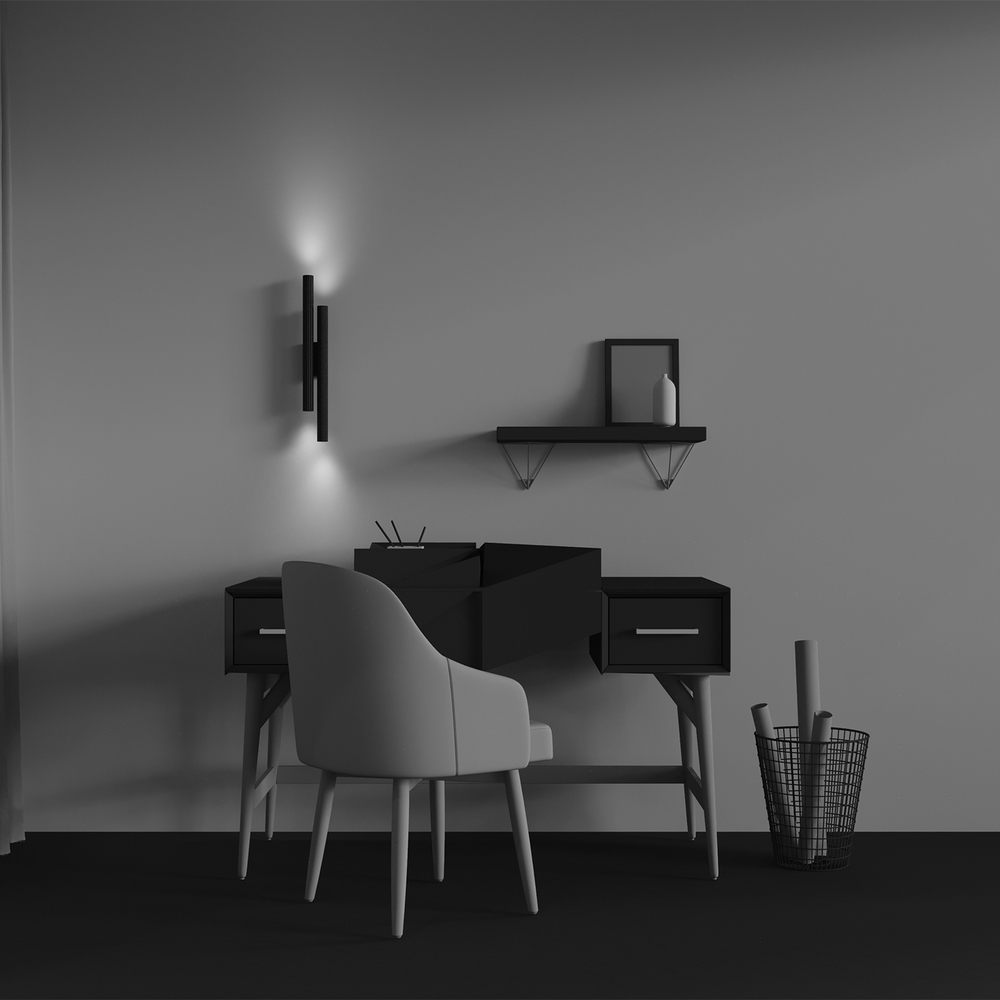 Настенный светодиодный светильник Maytoni Calipso C082WL-24W2.7K-B