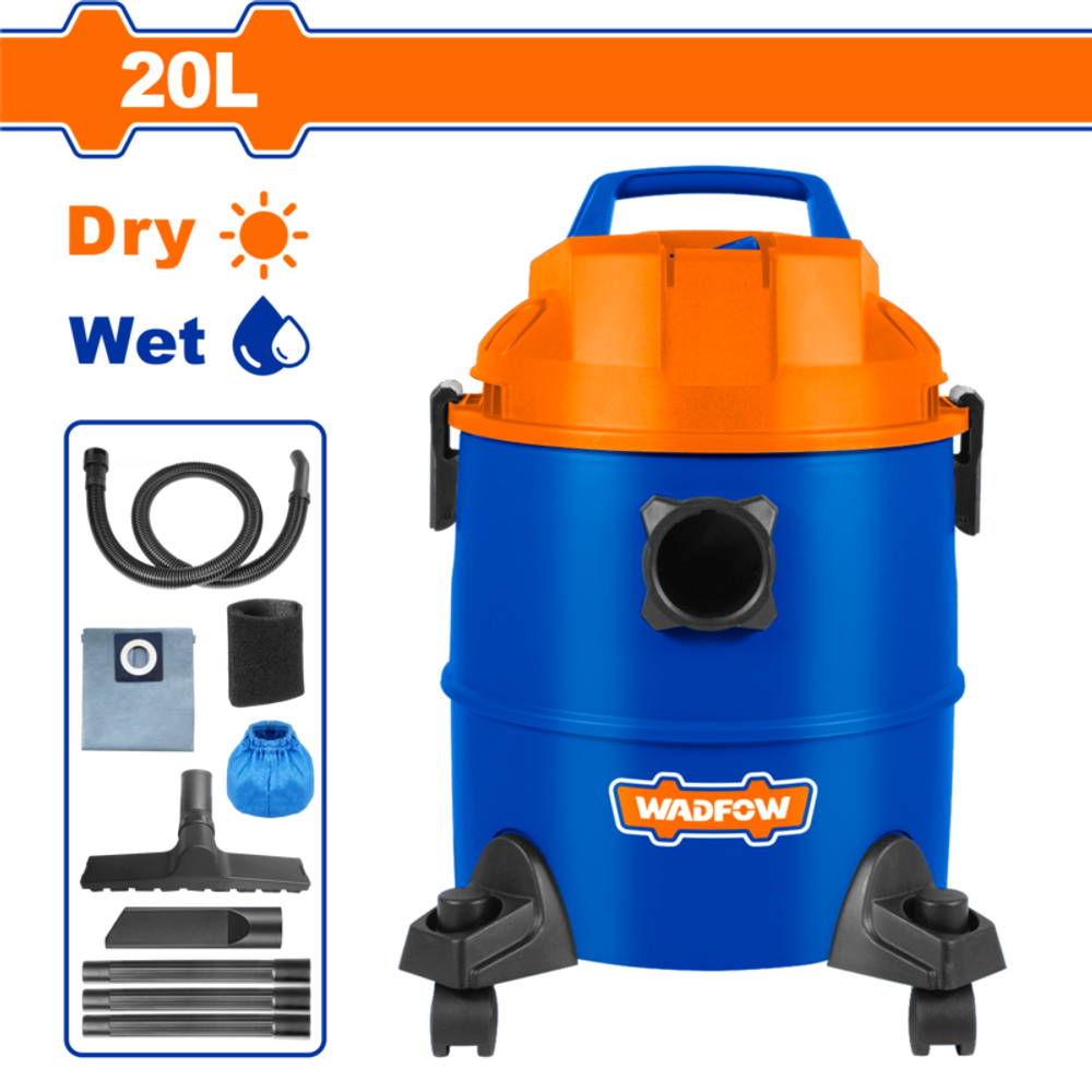 Пылесос 1200 Вт, 20 л WADFOW WVR2A20