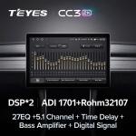Магнитола для Smart ForTwo W451 2010-2015 - Teyes CC3-2K монитор 13", QLED+2K, Android 10, Быстрая, 4G SIM-слот, CarPlay