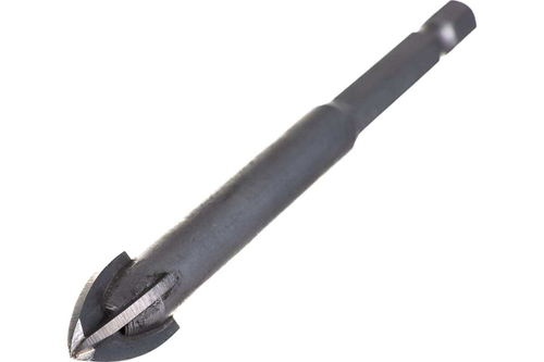 Сверло по стеклу и кафелю ЗУБР Профессионал 4-х резцовый, 12 мм, шестигранный хвостовик 29845-12_z01