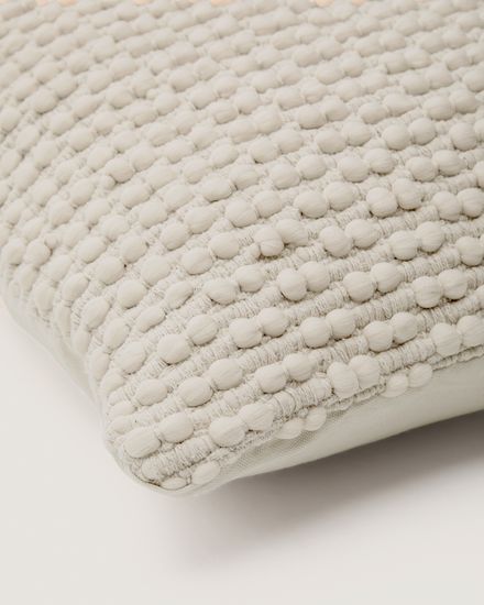 Чехол для подушки Mascarell белый из хлопка 50 x 50 см