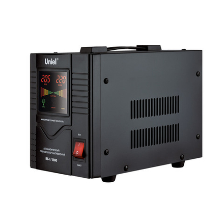 RS-1-1500 Стабилизатор Uniel релейный однофазный. 1.5 кВА.