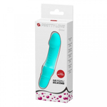 Мини вибратор "Stev" 13,5 x 2,9 см. бирюзовый