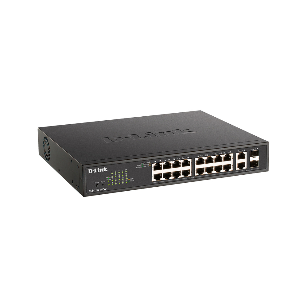 Коммутатор D-Link DGS-1100-18PV2/A3A