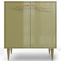 Комод Арт Колор Классик Голд с 2 полками Зеленая олива
