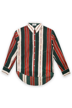 Рубашка ER "Green and Red Stripes" Long Sleeve Shirt