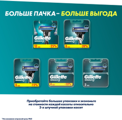 Cменные кассеты для бритья Gillette Mach3, 6 шт