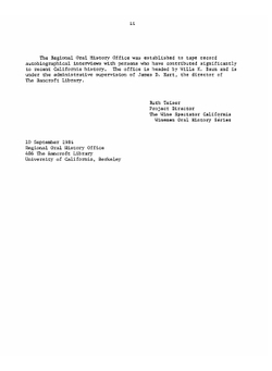 Almadén is my life: oral history transcript / and related material, 1984-1985 | William A. ive Dieppe