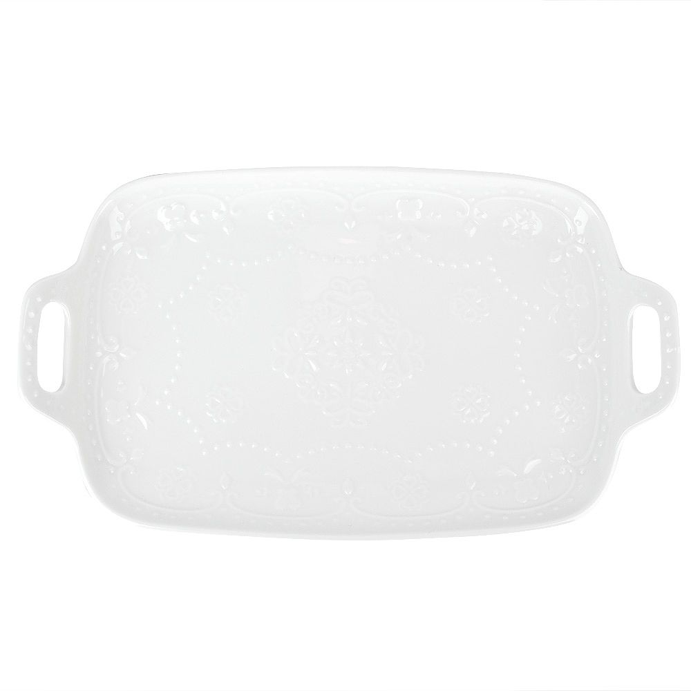 Блюдо " " 30,5х18х2,5см (min5) (фарфор) (транспортная упаковка)